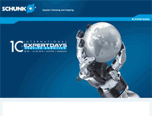 Tablet Screenshot of expertdays.schunk.com